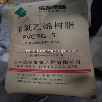 Resina de PVC de la marca Shandong Xinfa SG5